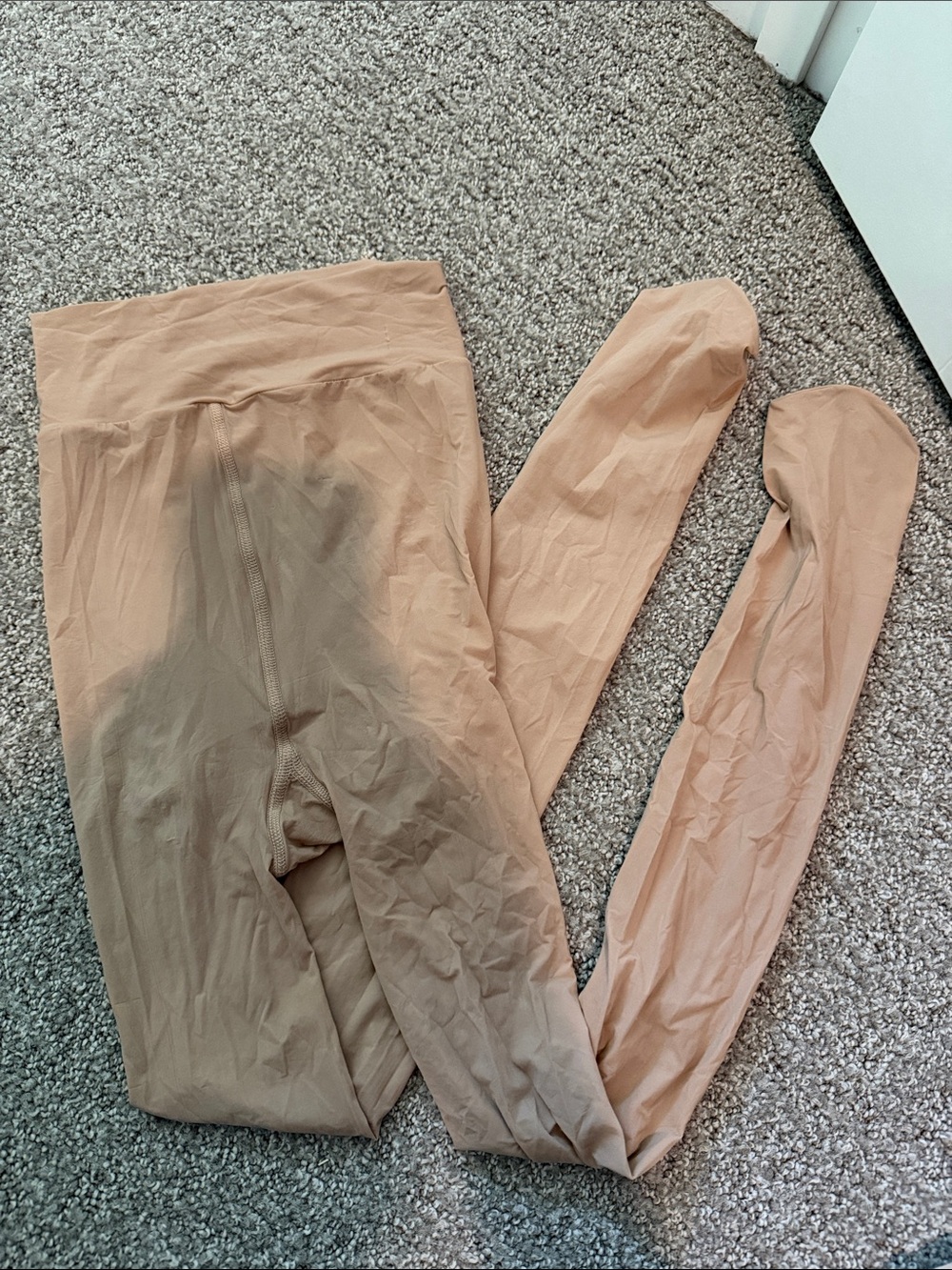Nude Beige Full-Length Tights